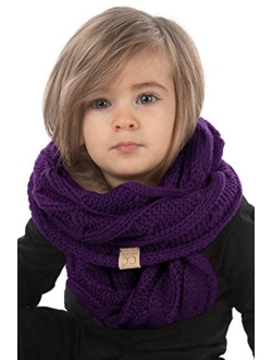 Funky Junque Exclusives Infinity Scarf Girls Knit Winter Kids Circle Neck Warmer