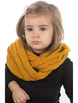 Funky Junque Exclusives Infinity Scarf Girls Knit Winter Kids Circle Neck Warmer