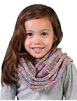 Funky Junque Exclusives Infinity Scarf Girls Knit Winter Kids Circle Neck Warmer