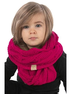 Funky Junque Exclusives Infinity Scarf Girls Knit Winter Kids Circle Neck Warmer