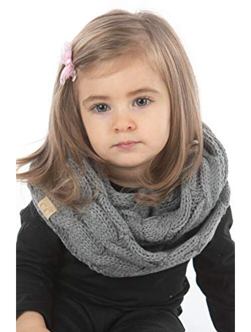 Funky Junque Exclusives Infinity Scarf Girls Knit Winter Kids Circle Neck Warmer