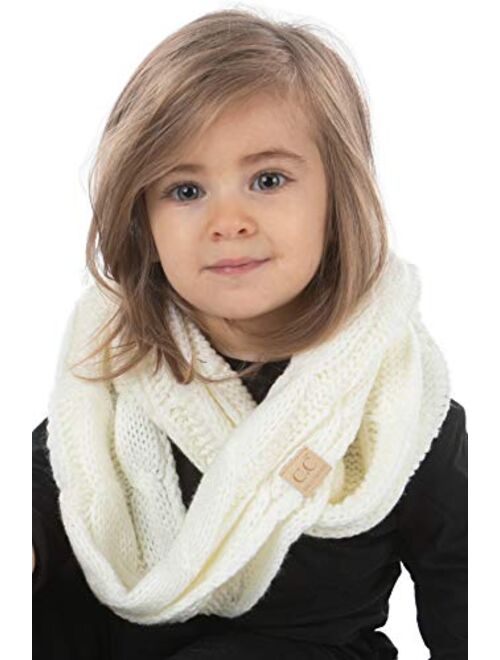 Funky Junque Exclusives Infinity Scarf Girls Knit Winter Kids Circle Neck Warmer