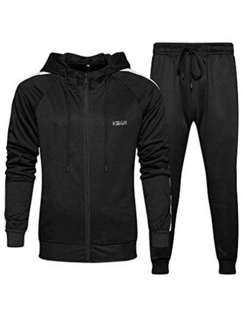 Lavnis Men's Casual Tracksuit Long Sleeve Running Jogging Athletic Sports Set