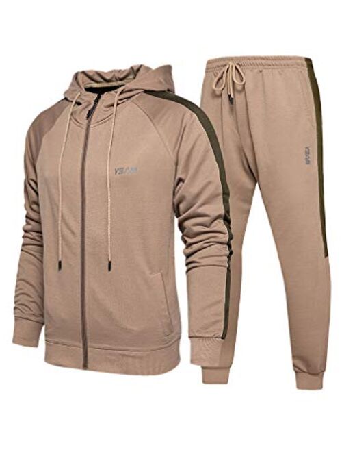 Lavnis Men's Casual Tracksuit Long Sleeve Running Jogging Athletic Sports Set