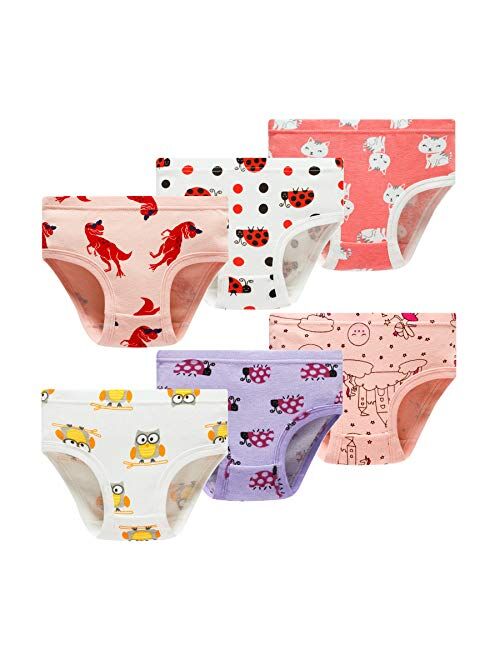 Girls' Pure Cotton Panties Soft Underwear