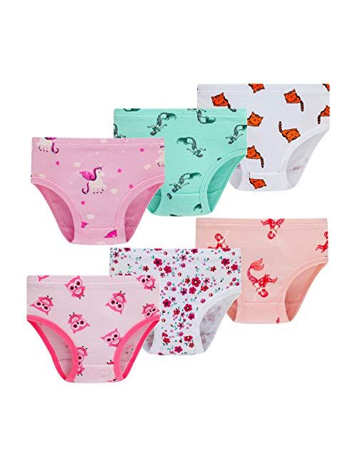 Girls' Pure Cotton Panties Soft Underwear