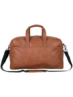 20" Vegan Faux Leather Lightweight Carry-On Travel Duffel