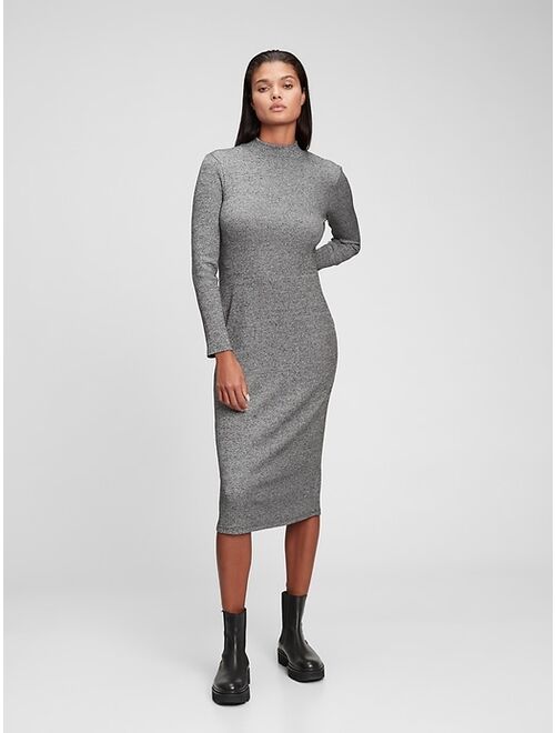 GAP Ribbed Turtleneck Midi Thanksgiving Dress