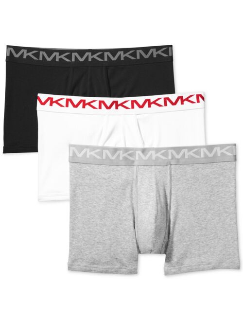 Michael Kors Men's Performance Cotton Trunks, 3-Pack