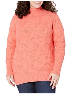 Women's Soft Touch Funnel Neck Cable Sweater