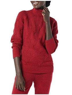 Women's Soft Touch Funnel Neck Cable Sweater