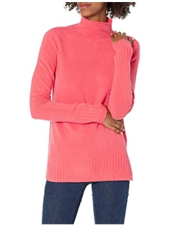 Women's Mid-Gauge Stretch Funnel Neck Sweater