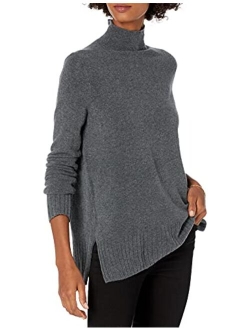 Women's Mid-Gauge Stretch Funnel Neck Sweater