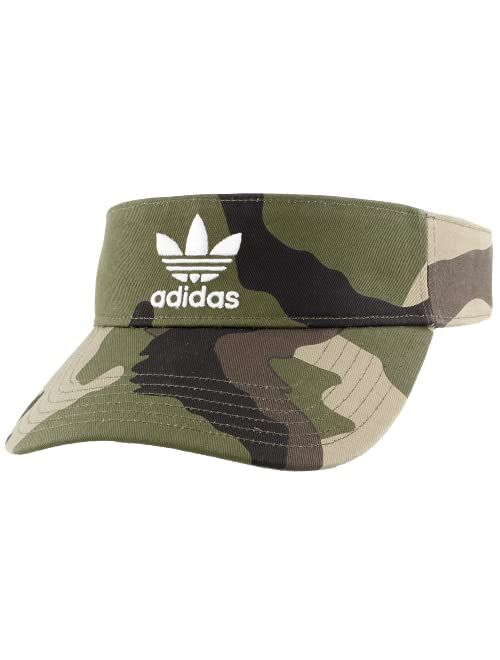 adidas Originals Twill Visor, White/Pink Hazy Rose, One Size