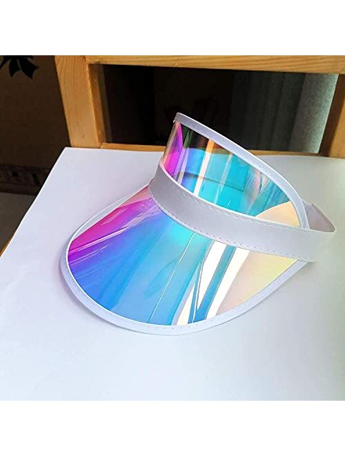 Sun Visor Hat Women Men Girls Adjustable Sport Beach Headwear Outdoor UV Protection Sunhat Transparent Clear Cap