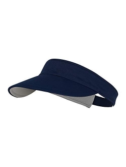 Sun Visors for Women and Girls, Long Brim Soft Sweatband Adjustable Hats