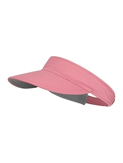 Sun Visors for Women and Girls, Long Brim Soft Sweatband Adjustable Hats