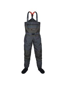 Buy HISEA Upgrade Chest Waders Fishing Waders for Men with Boots