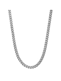 Stainless Steel Curb Chain Necklace