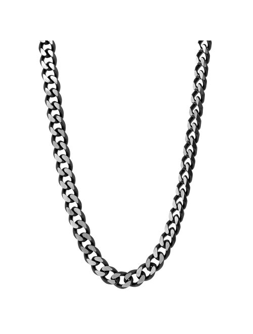 Men's LYNX Stainless Steel Curb Chain Necklace