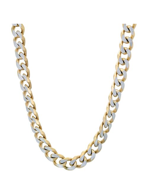 Men's LYNX Stainless Steel Curb Chain Necklace