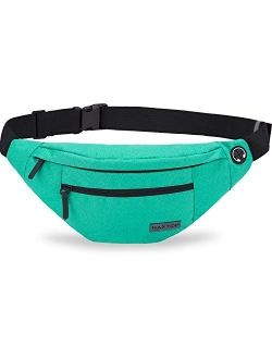 MAXTOP Large Crossbody Fanny Pack with 4-Zipper Pockets,Gifts for Enjoy Sports Festival Workout Traveling Running Casual Hands-Free Wallets Waist Pack Phone Bag Carrying 