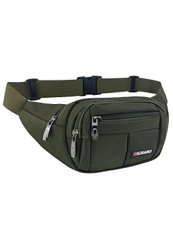 Fanny Pack for Men Fanny Packs for Women Fashionable Waist Bag for Hiking Running Traveling Plus Size Adjustable