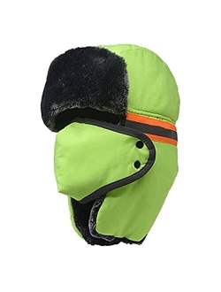 Winter Trapper Ski Hat for Men and Women Trooper Russian Warm Hat with Windproof Mask Outdoor Skiing Ushanka Hat