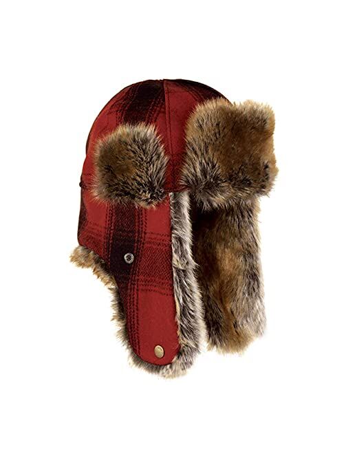 Stormy Kromer Northwoods Trapper Hat - Insulated Wool Winter Hat with Ear Flaps