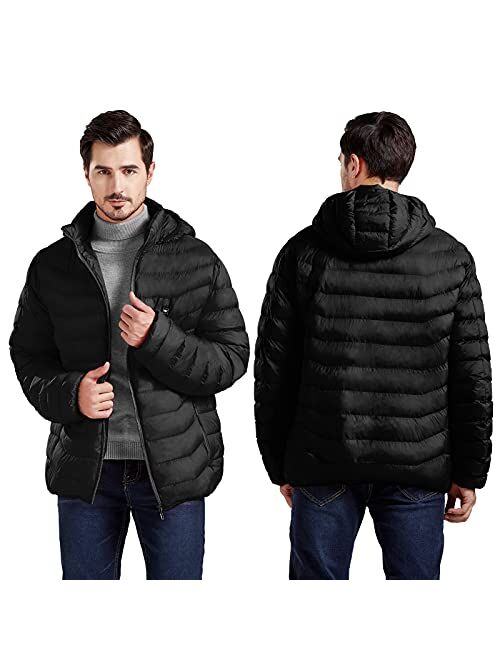 Heated Jacket, ANTARCTICA Lightweight Heating Jackets with 5V/3A Power Bank, 5 Areas Heating Winter Coat for Men and Women