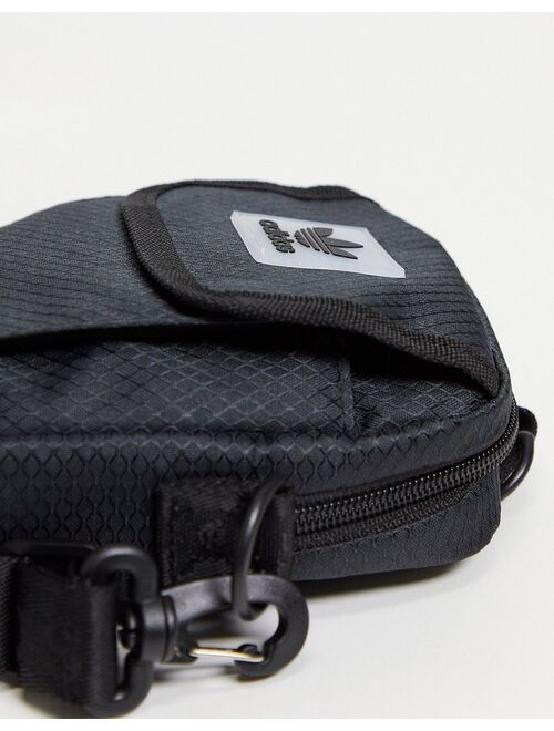 Adidas Originals Originals utility festival crossbody bag in black