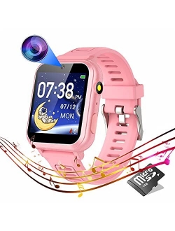 Kids Smart Watch for Boys Girls,Child Smartwatches with 16 Games Music Player Camera Alarm Clock Calculator 12/24 hr Touch Screen for Kids Age 4-12 Birthday Educational L