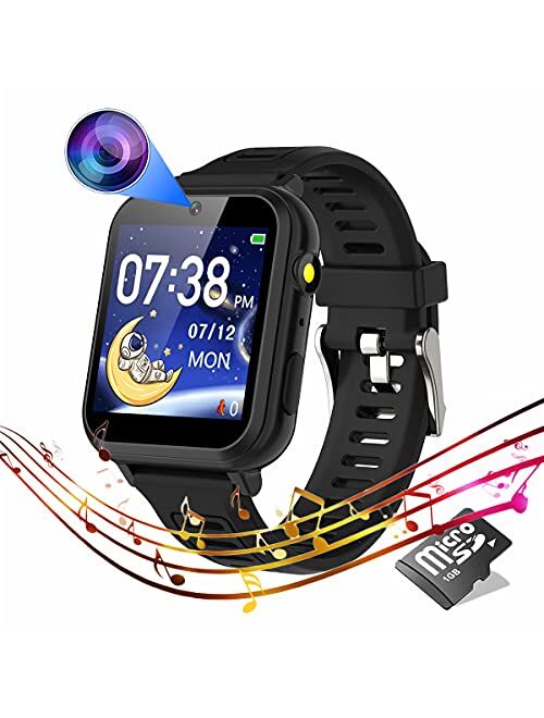 Kids Smart Watch for Boys Girls,Child Smartwatches with 16 Games Music Player Camera Alarm Clock Calculator 12/24 hr Touch Screen for Kids Age 4-12 Birthday Educational L