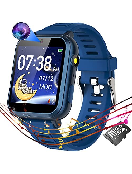 Kids Smart Watch for Boys Girls,Child Smartwatches with 16 Games Music Player Camera Alarm Clock Calculator 12/24 hr Touch Screen for Kids Age 4-12 Birthday Educational L