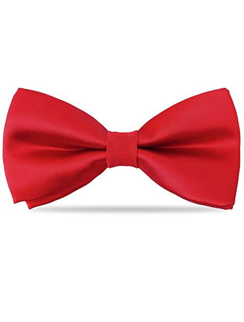 Kids Boys Silk Bow Ties - Adjustable Bowtie for Baby Toddler Gifts