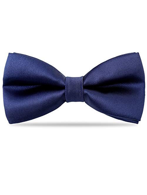 Kids Boys Silk Bow Ties - Adjustable Bowtie for Baby Toddler Gifts