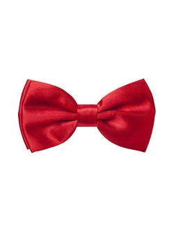 Navisima Classic Pre-Tied Bow Tie - Adjustable Formal Solid Colors Bowtie For Boys, Girls, Baby Toddler