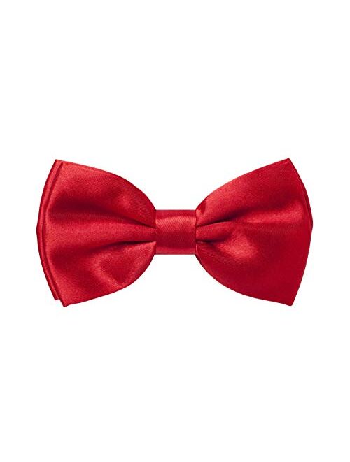 Navisima Classic Pre-Tied Bow Tie - Adjustable Formal Solid Colors Bowtie For Boys, Girls, Baby Toddler