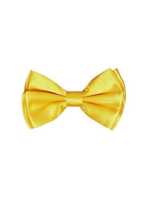 Navisima Classic Pre-Tied Bow Tie - Adjustable Formal Solid Colors Bowtie For Boys, Girls, Baby Toddler