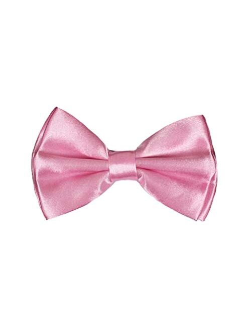 Navisima Classic Pre-Tied Bow Tie - Adjustable Formal Solid Colors Bowtie For Boys, Girls, Baby Toddler