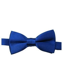 EachWell Solid Color Rayon Boys Kids Adjustable Bow tie Holiday Party Dress up