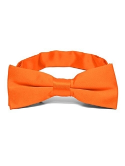 TieMart Boys' Pre-Tied Adjustable Band Collar Bow Tie