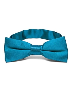 TieMart Boys' Pre-Tied Adjustable Band Collar Bow Tie