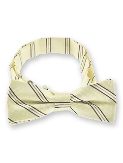 TieMart Boys' Pre-Tied Adjustable Band Collar Bow Tie