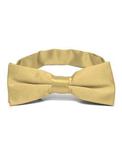 TieMart Boys' Pre-Tied Adjustable Band Collar Bow Tie