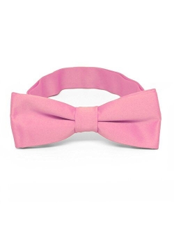 TieMart Boys' Pre-Tied Adjustable Band Collar Bow Tie