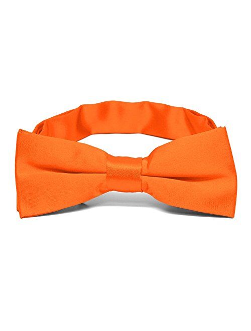 TieMart Boys' Pre-Tied Adjustable Band Collar Bow Tie