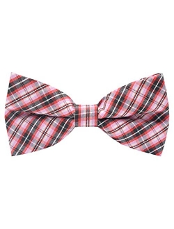 Carahere Handmade Boy's Plaid Bow Ties