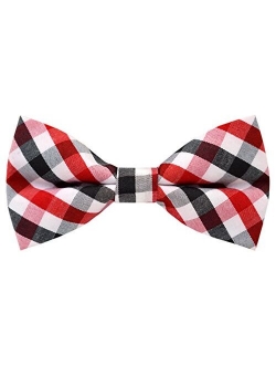 Carahere Handmade Boy's Plaid Bow Ties