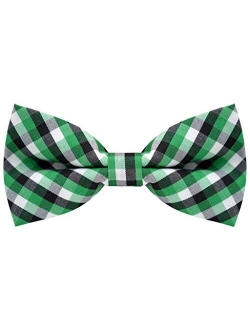 Carahere Handmade Boy's Plaid Bow Ties